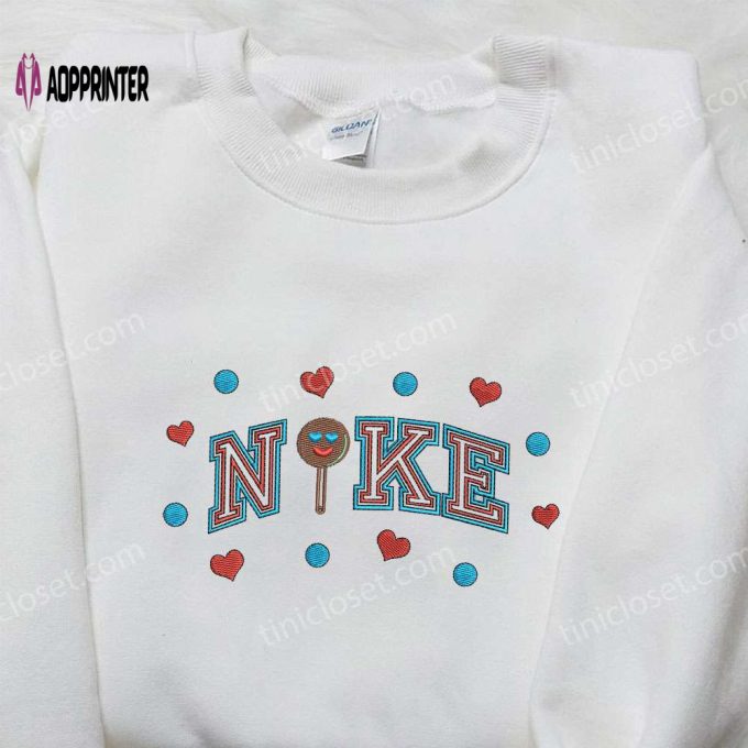 Nike x Lolipop Heart Love Shirt: Best Valentine s Day Gift – Nike Inspired Embroidered Shirt