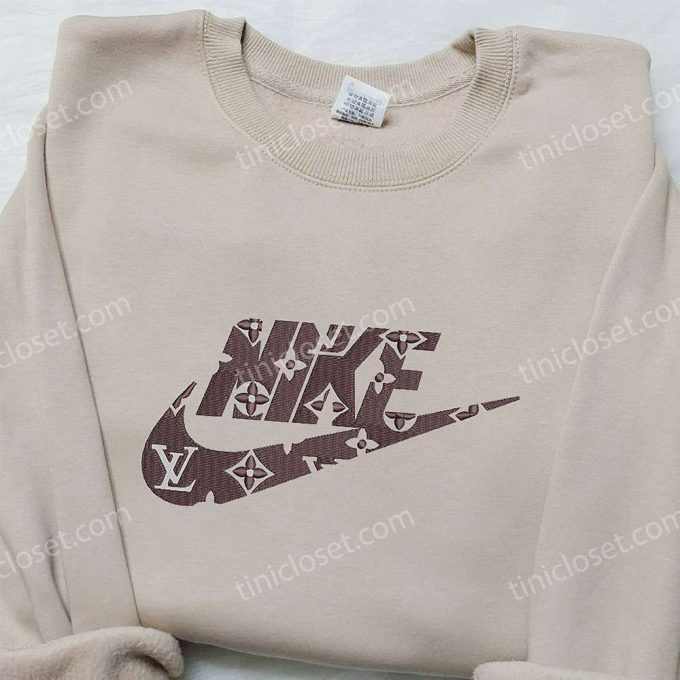 Nike x Louis Vuitton Embroidered Shirt: Custom Unique Gift for Family