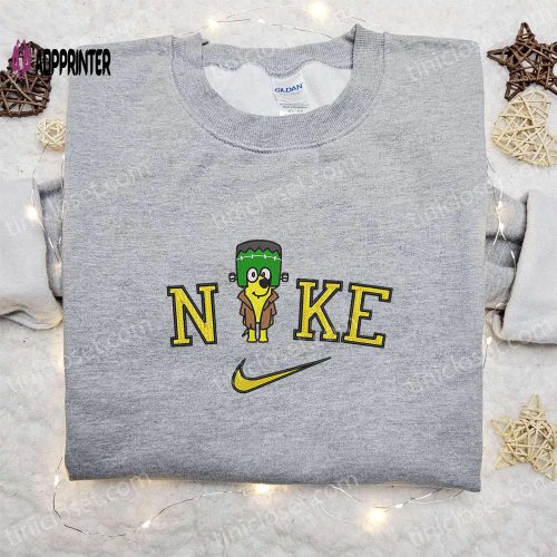 Nike x Button Eyes Witch Girl Coraline Embroidered Shirt – Unique Nike Inspired Gift for Family