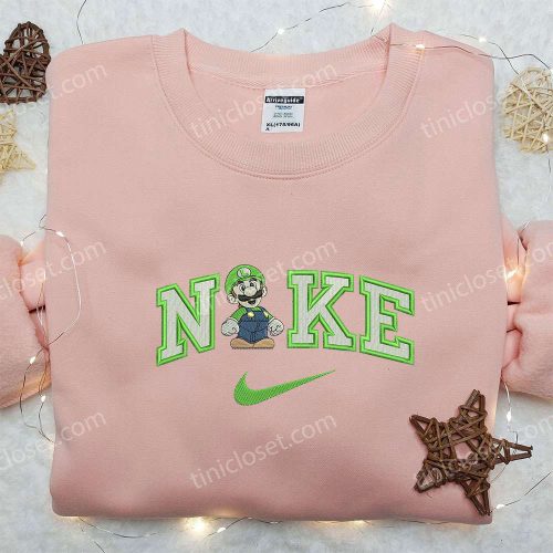 Nike x Luigi Embroidered Shirt: Best Family Gift Nike Inspired Design