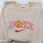 Nike x Manchester United Embroidered Sweatshirt: Best Sports Fan Gift Nike Inspired Hoodie