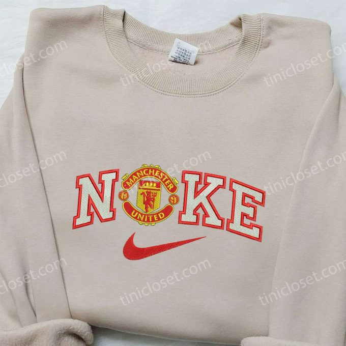 Nike x Manchester United Embroidered Sweatshirt: Best Sports Fan Gift Nike Inspired Hoodie