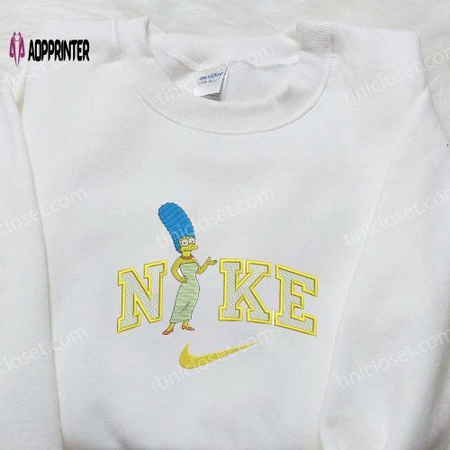 Nike x Marge Simpson Embroidered Sweatshirt – Cartoon Hoodie & T-Shirt