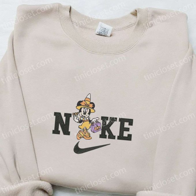 Nike x Masquerade Minnie: Disney Halloween Embroidered Sweatshirt Hoodie & T-shirt