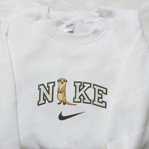 Nike x Meerkat Embroidered Sweatshirt: Animal Embroidered Shirt – Perfect Gift Idea!