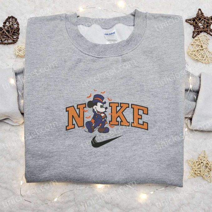 Nike x Mickey Halloween Embroidered Sweatshirt: Disney Hoodie & Adorable Shirt