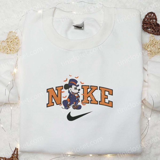 Nike x Mickey Halloween Embroidered Sweatshirt: Disney Hoodie & Adorable Shirt