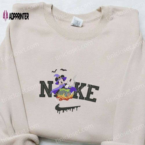 Nike x Minnie Mouse Witch Hoodie: Disney Characters Sweatshirt Perfect Family Gifts