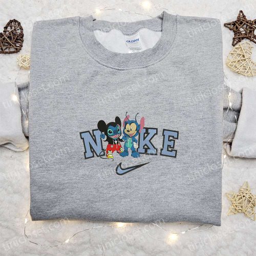 Disney Halloween Nike x Mickey Stitch Embroidered Shirt: Unique Nike Inspired Design