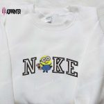 Nike x Minion Bob Hoodie with Teddy Bear Embroidery: Cartoon Inspired Sweatshirt & T-shirt