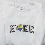 Nike x Minion Bob Hoodie with Teddy Bear Embroidery: Cartoon Inspired Sweatshirt & T-shirt