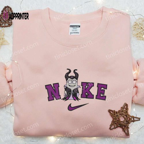 Nike x Minnie Mouse Red Riding Hood Hoodie: Disney Characters Embroidered Sweatshirt Best Family Gifts