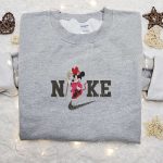 Nike x Minnie Devil Embroidered Hoodie: Disney Characters Sweatshirt Best Family Gifts