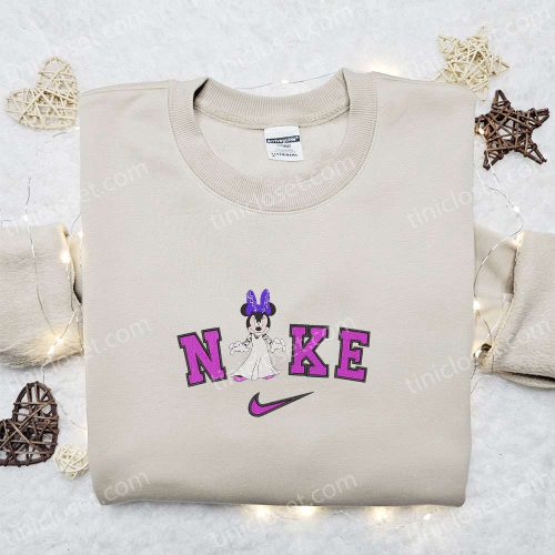 Nike x Minnie Disney Halloween Embroidered Hoodie – Best Gifts for Family