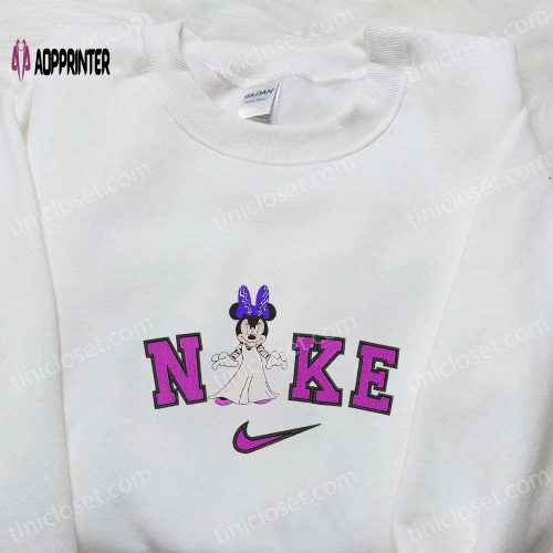 Nike x Minnie Disney Halloween Embroidered Hoodie – Best Gifts for Family