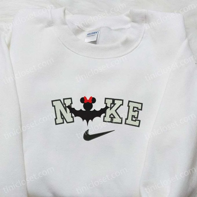 Nike x Minnie Mouse Halloween Embroidered Shirt: Disney Inspired Spooky & Stylish