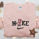 Nike x Minnie Mouse Red Riding Hood Hoodie: Disney Characters Embroidered Sweatshirt Best Family Gifts