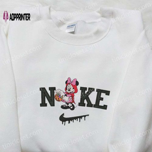 Nike x Minnie Mouse Witch Hoodie: Disney Characters Sweatshirt Perfect Family Gifts