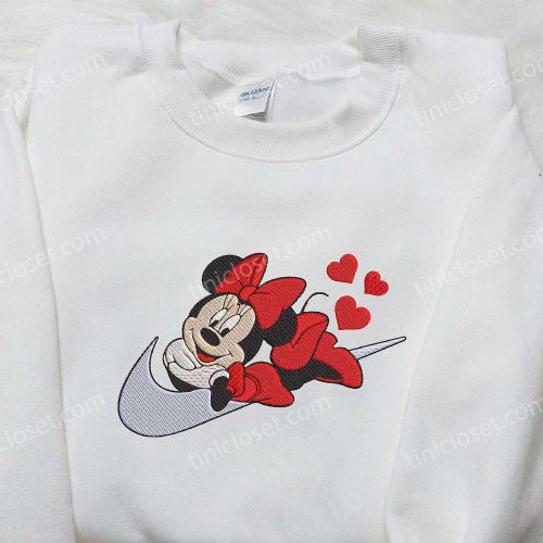 Nike x Minnie Mouse Love Hearts Sweatshirt: Disney Hoodie & Nike Inspired T-shirt