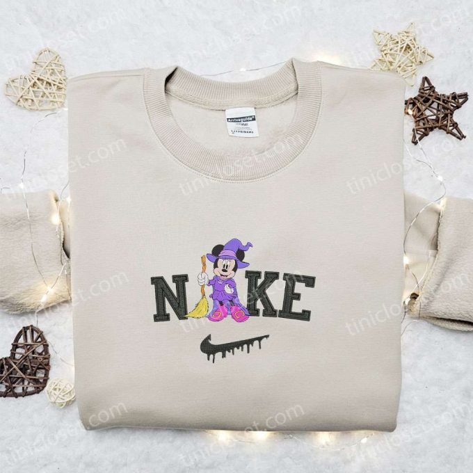 Nike x Minnie Mouse Witch Fly Hoodie: Disney Characters Sweatshirt Perfect Family Gift