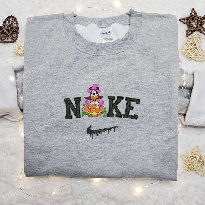 Nike x Minnie Mouse Witch Hoodie: Disney Characters Sweatshirt Perfect Family Gifts