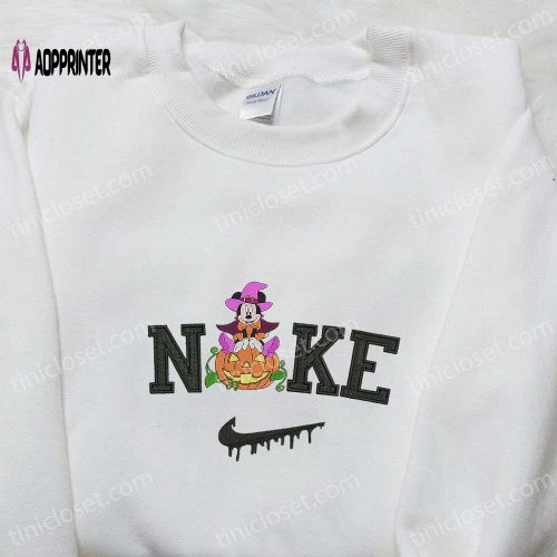 Nike x Minnie Mouse Witch Hoodie: Disney Characters Sweatshirt Perfect Family Gifts