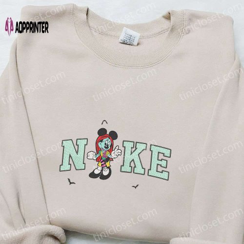 Nike x Oogie Boogie Minnie Mouse Embroidered Shirt: Disney Inspired & Best Family Gift