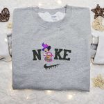 Nike x Minnie Witch Halloween Embroidered Shirt & Disney Characters Sweatshirt: Best Family Gifts