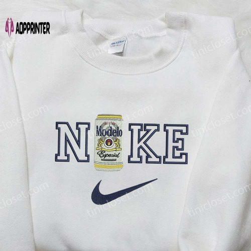 Nike x Molson Export Beer & Food Embroidered Shirt: Stylish Nike Inspired Design