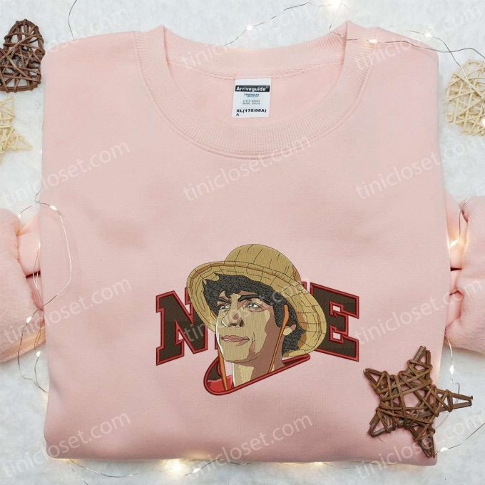 Nike x Monkey D Luffy Movie Embroidered Hoodie Anime Sweatshirt & T-shirt