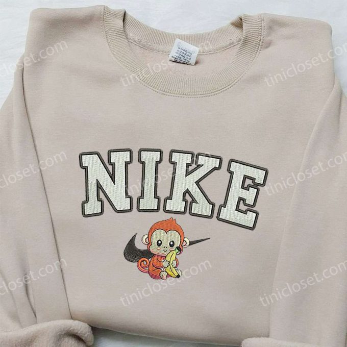 Nike x Monkey Embroidered Shirt: Animal Inspired Nike Shirt