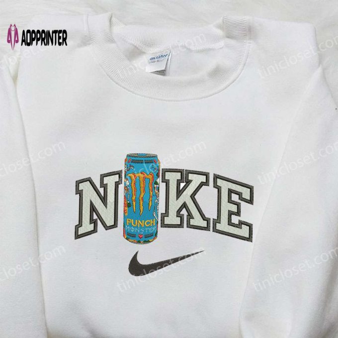 Nike x Monster Energy Juice Embroidered Shirt – Custom Favor Drinking Tee