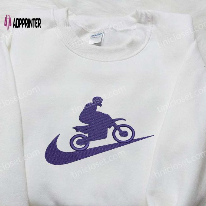 Nike x Motocross Embroidered Shirt: Stylish Gift for Family