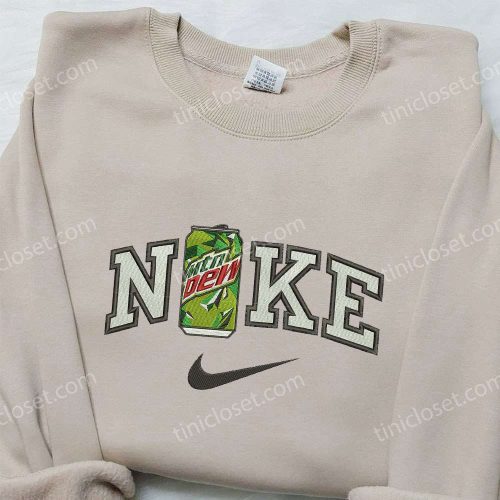 Nike x Mountain Dew Embroidered Shirt: Stylish Favor Drinking Nike Inspired