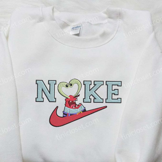 Nike x Mr Krabs Heart Embroidered Shirt – SpongeBob & Nike Inspired Collection