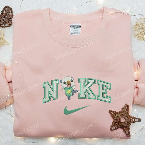 Nike x Oshawott Embroidered Hoodie Pokemon Shirt Nike Inspired T-shirt