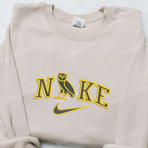 Nike x Owl Ovo Embroidered Hoodie & Custom Shirt: Inspired Nike T-shirt