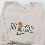 Nike x Pat Cartoon Embroidered Hoodie & Shirt: Shop Nike Inspired T-shirt with Pat and Mat Embroidery