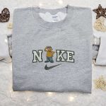 Nike x Pat Cartoon Embroidered Hoodie & Shirt: Shop Nike Inspired T-shirt with Pat and Mat Embroidery