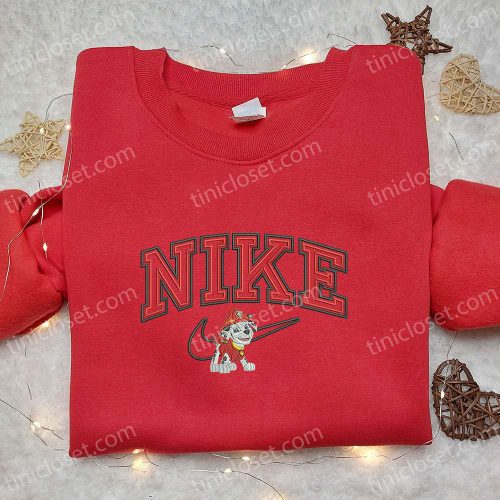 Nike x Paw Cartoon Embroidered Shirt: Paw Patrol Inspired T-shirt