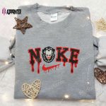 Nike x Pennywise Embroidered Sweatshirt: Best Halloween Gift Idea with It Movie Design