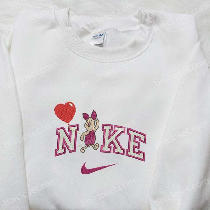 Nike x Piglet Balloon Cartoon Embroidered Shirt Disney Characters T-shirt