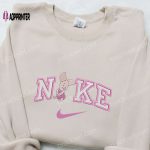 Nike x Piglet Cartoon Embroidered Shirt: Disney Characters & Nike Inspired T-Shirt