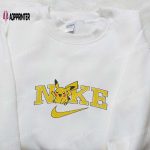 Nike x Pikachu Anime Embroidered Sweatshirt & Pokemon Shirt: Unique Nike Inspired T-Shirt