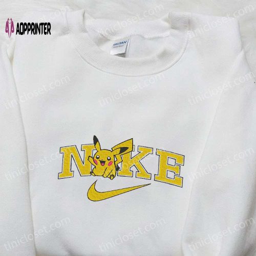 Swoosh x Bubbles Cartoon Embroidered Sweatshirt Powerpuff Girls & Nike Inspired T-shirt