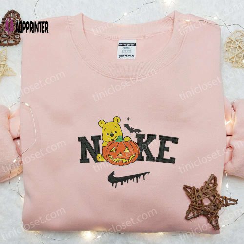 Nike x Pumpkin Jack Skellington Embroidered Shirt – Spooky Nike Inspired Pumpkin Shirt