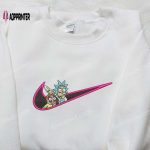 Nike x Rick and Morty Cartoon Embroidered Shirt – Unique Nike Inspired Design