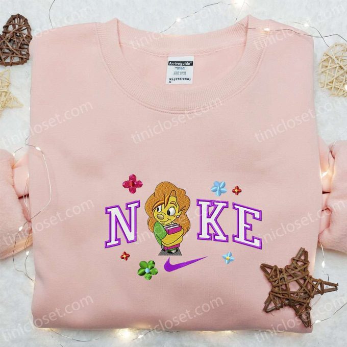 Nike x Roxanne Embroidered Shirt Goofy Movie Characters Sweatshirt Nike Inspired Hoodie