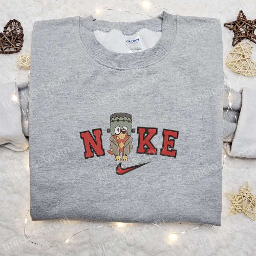 Nike x Rusty Bluey Halloween Embroidered Hoodie & T-shirt: Cute Nike Inspired Sweatshirt