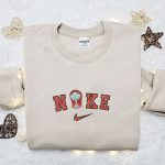 Nike x Sally Face & Nightmare Before Christmas Embroidered Shirt: Unique Nike-Inspired Design